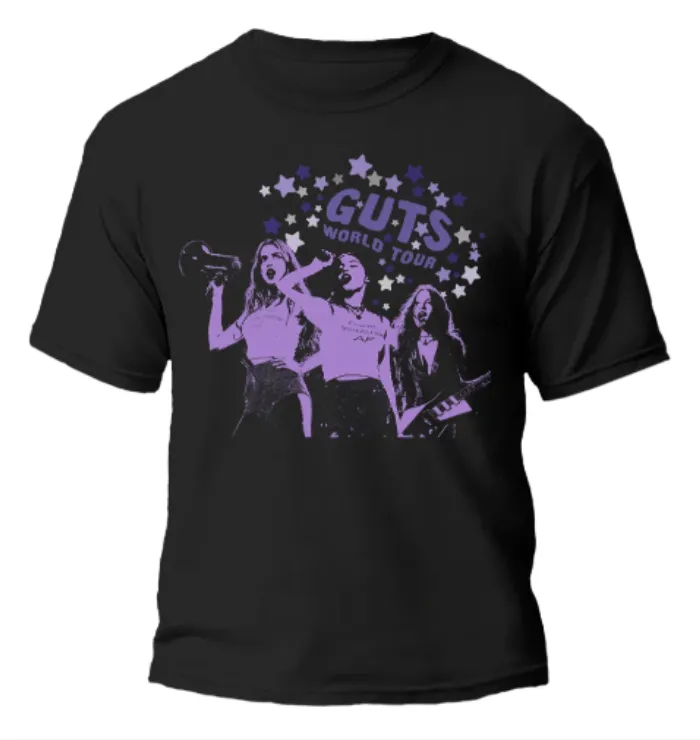 Remera Guts Tour Diseño 2 - Olivia Rodrigo