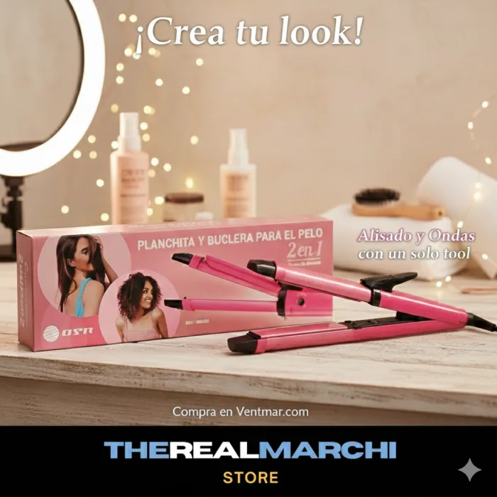 Plancha 2 En 1 Alisadora Y Rizadora