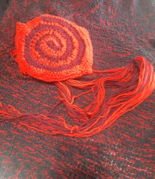 Faja uterina chamanica tejida 