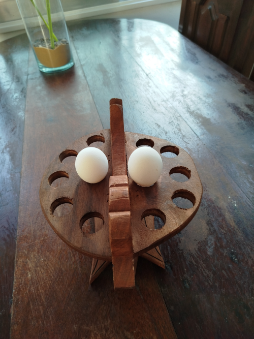 Huevera de madera 🐔✨ 2