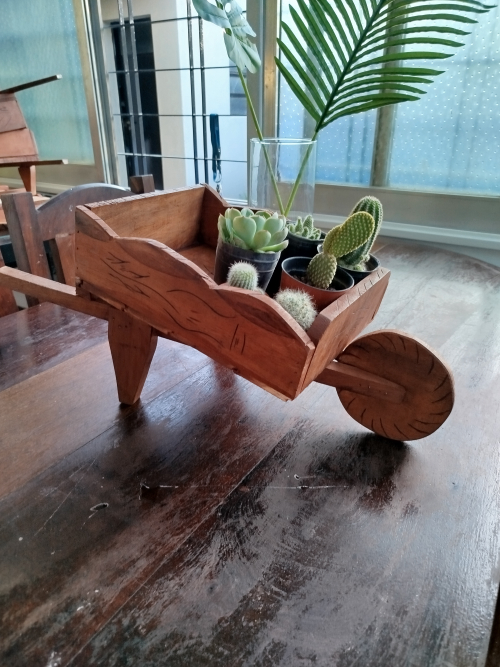 Carretilla de madera 