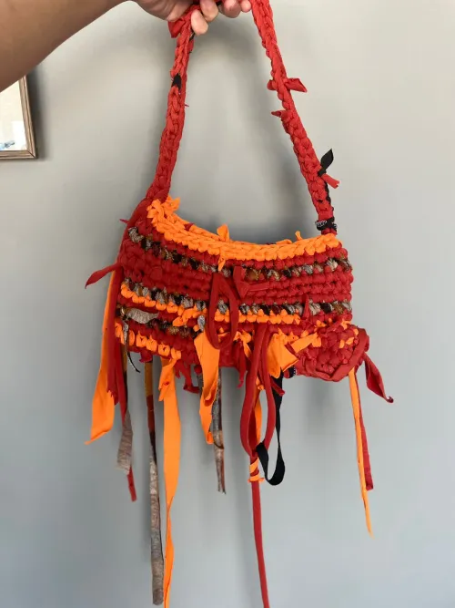 Bolso Combinado Naranja