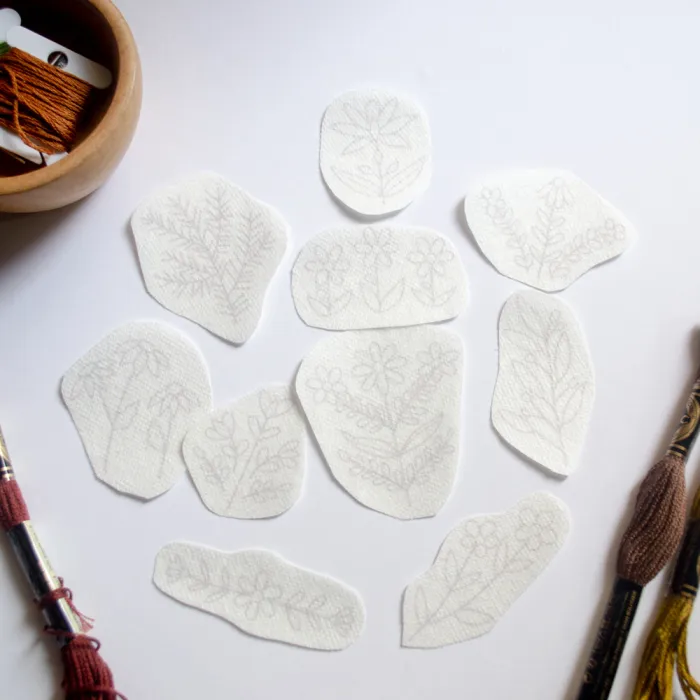 Set STICKERS FLORES SILVESTRES Hidrosoluble S002