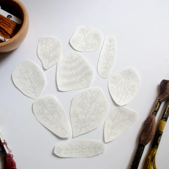 Set STICKERS FLORES SILVESTRES MINIMAL Hidrosolubles S003