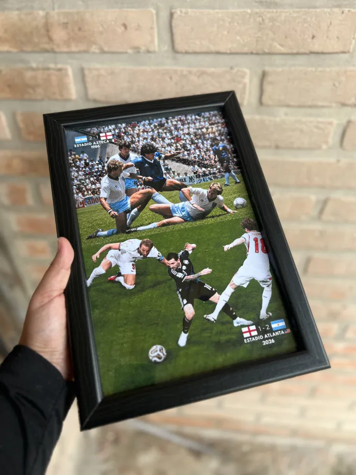 Cuadro Messi & Maradona Jugada a los ingleses🇦🇷✨ 2