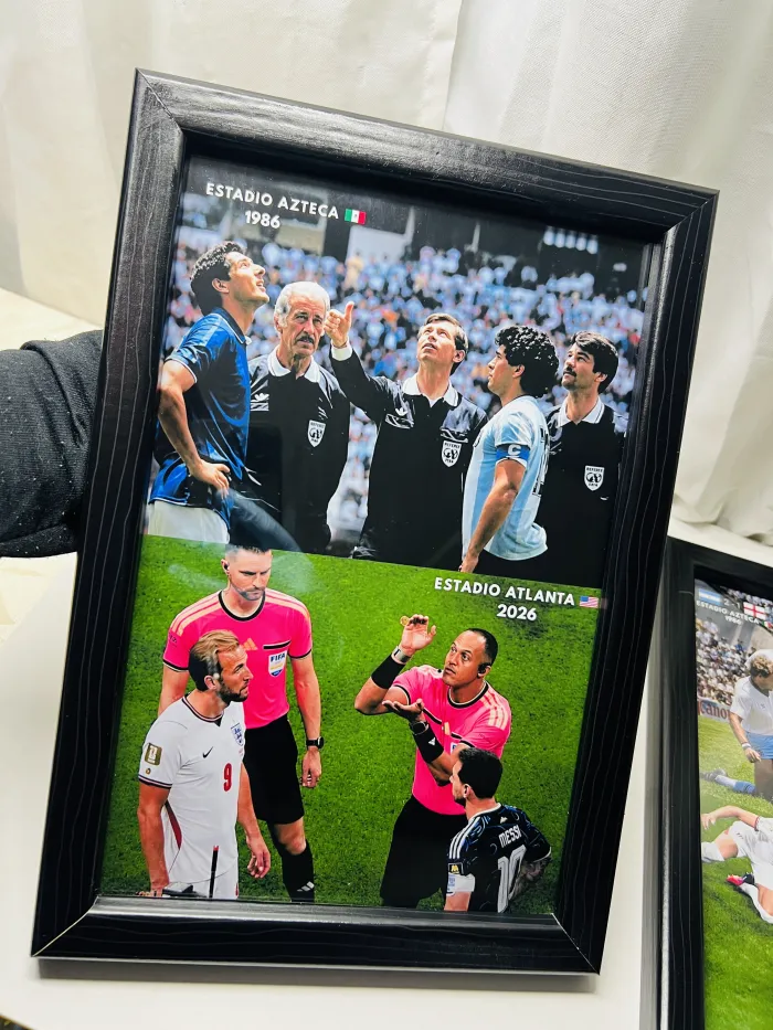 Cuadro Messi & Maradona sorteo de moneda 🇦🇷✨⚽️