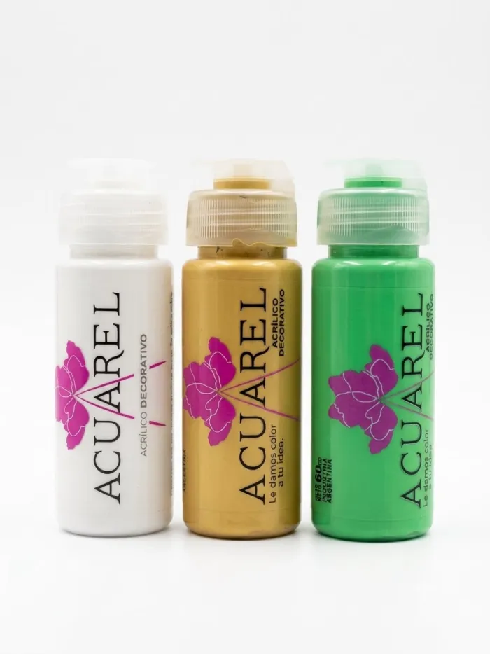 Acrílico marca Acuarel x 60 cc