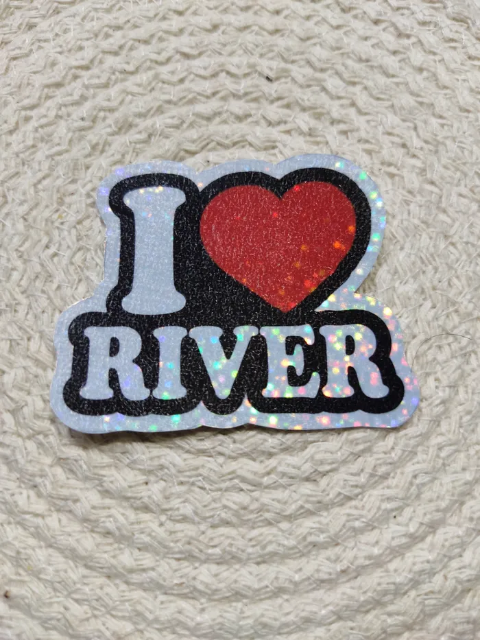 Stickers Holográfico: Yo amo River