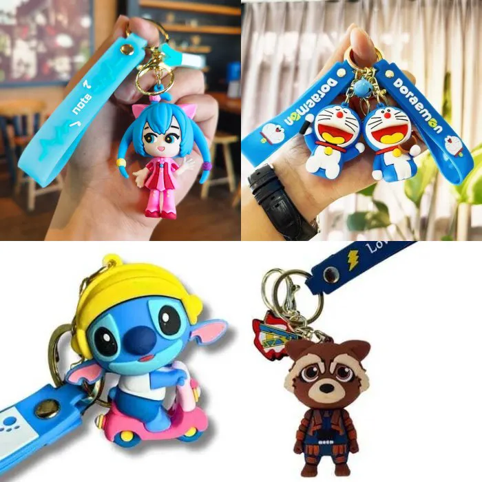 Llavero Goma  De Personajes