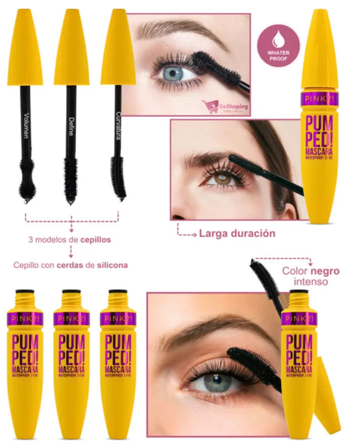 Mascara de Pestañas Pink 21 PumPed! 2