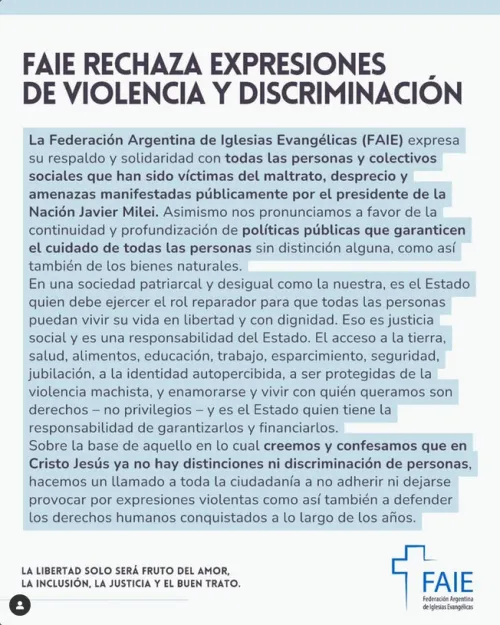 FAIE y UTPE Rechazan discurso de odio