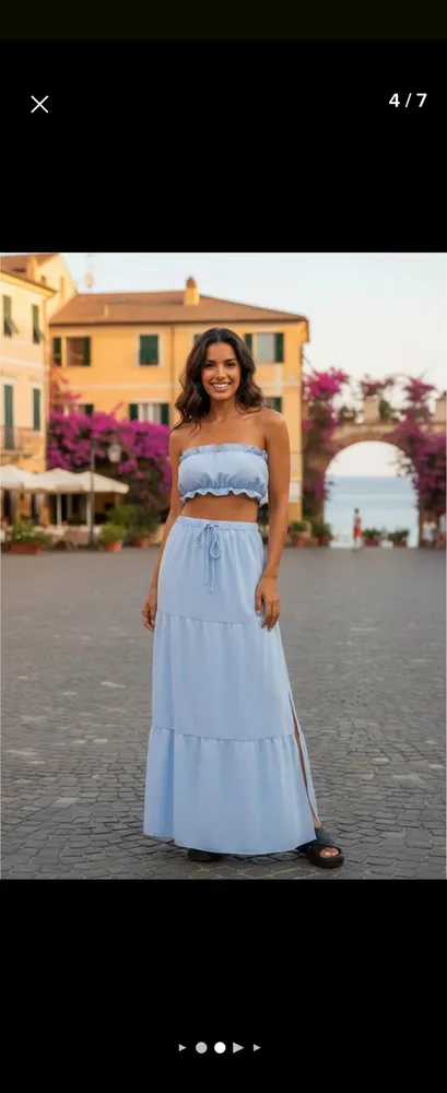 Conjunto top y pollera 2