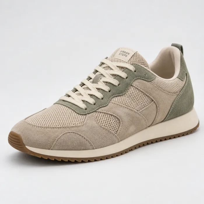 Zapatillas Urban Steps Beige y Verde