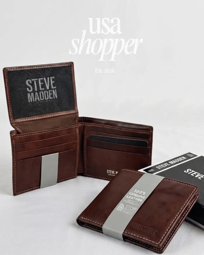 Billetera Steve Madden 100% cuero