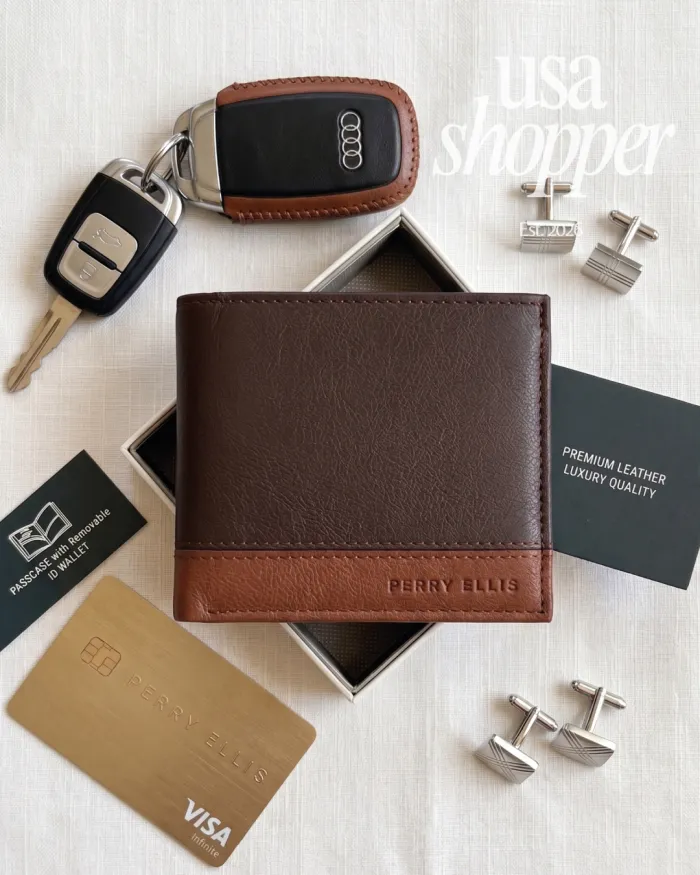 Billetera Perry Ellis - Cuero Premium 2