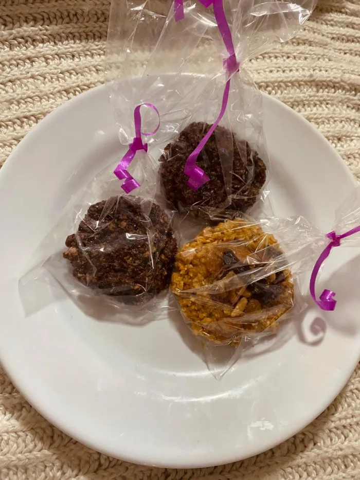 Cookies de algarroba y avena (veganas)