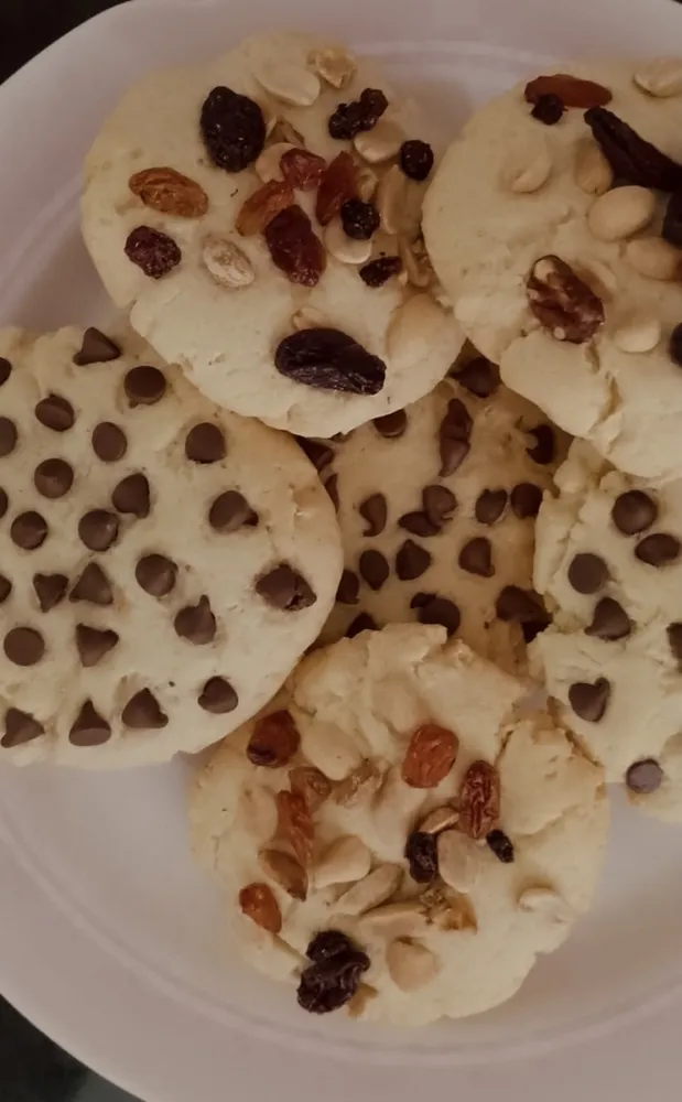 Cookies de chispas de chocolate y frutos secos  2