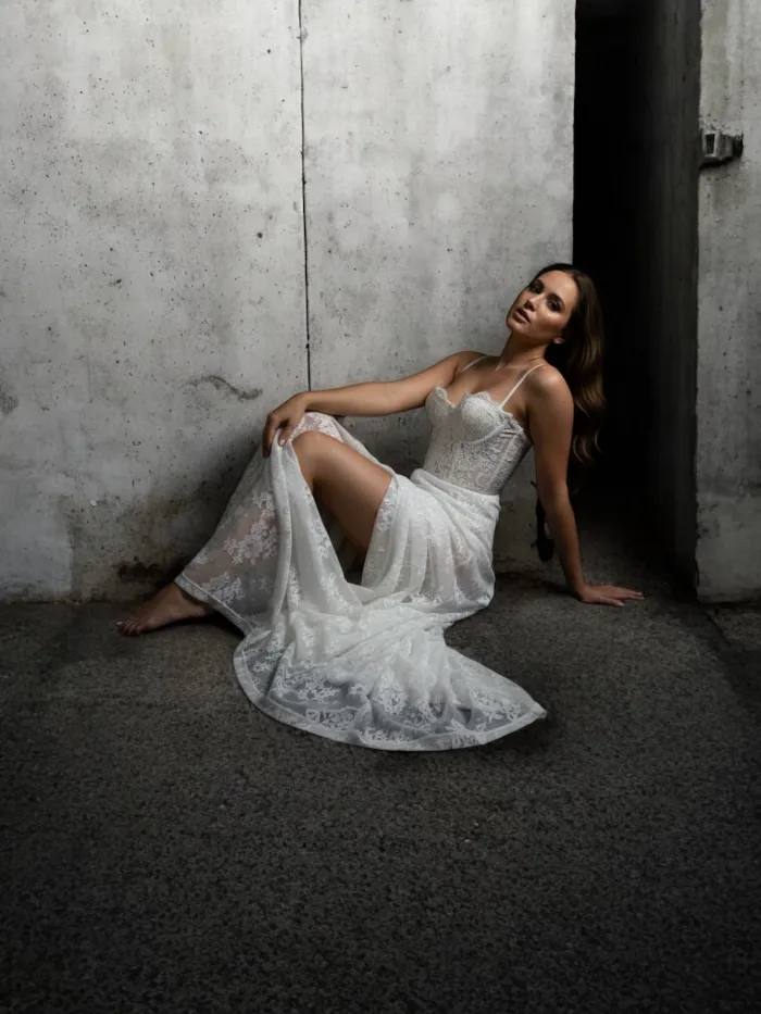 Falda encaje blanca tendencia 2