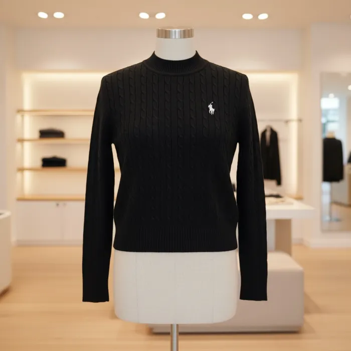 Sweter polo negro 2