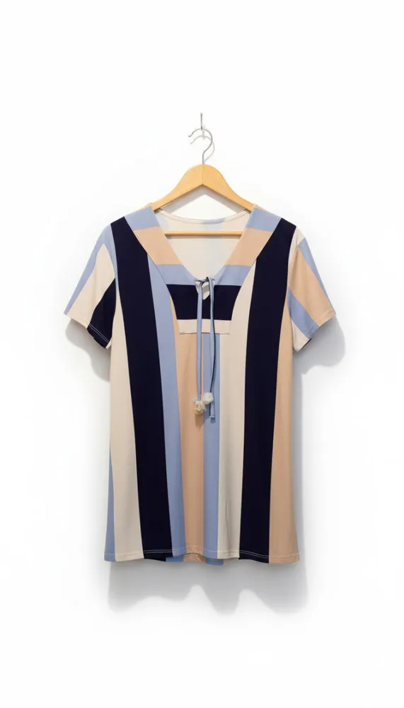 Remera a Rayas Plus size