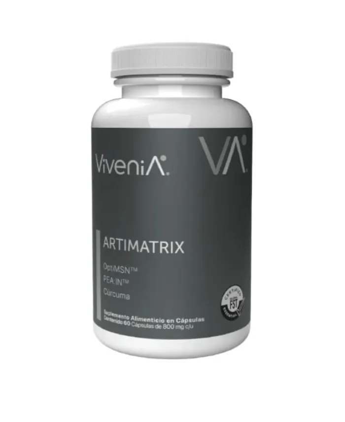 Artimatrix OptiMSM®, PEA.IN™, Cúrcuma y Piperina.