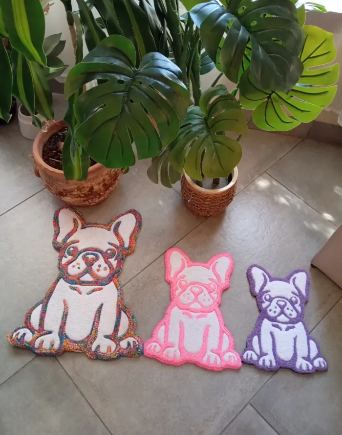 Alfombra Buldogue Violeta