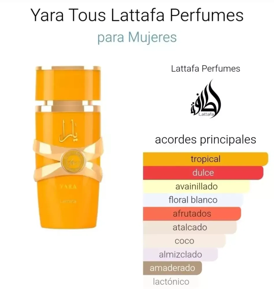 Perfume Árabe Yara de Lattafa TOUS 2