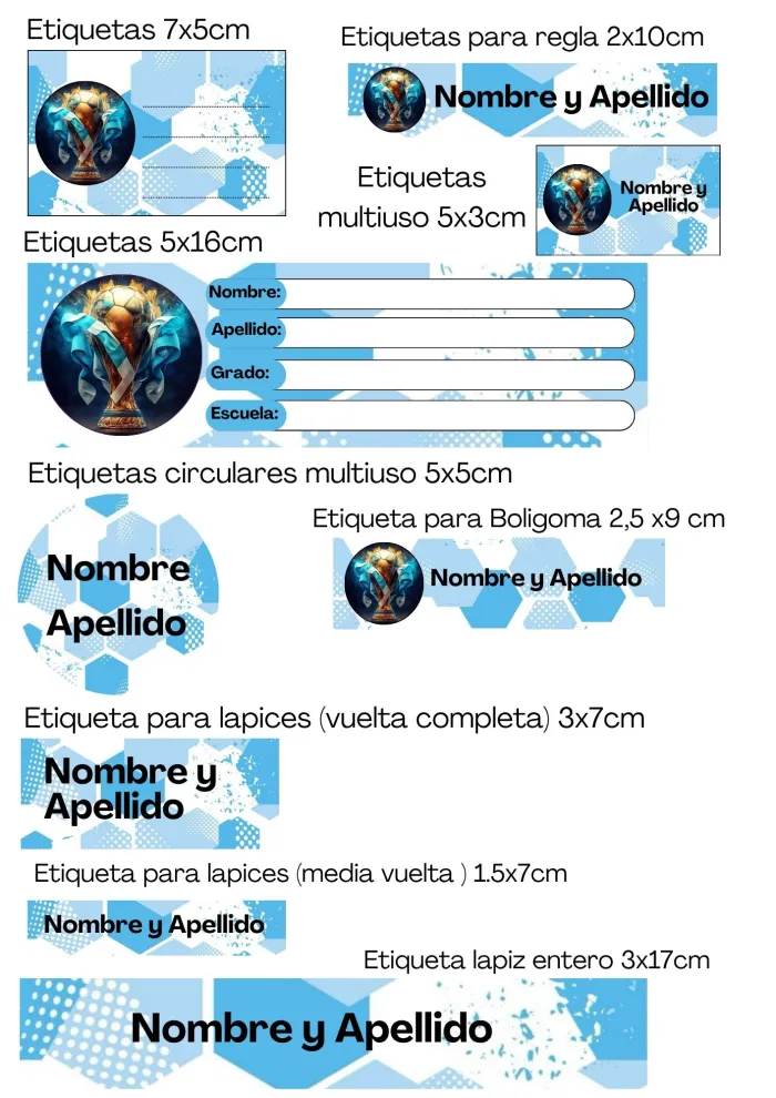 Kit Editable Escolar - Argentina