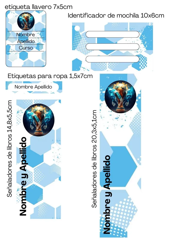Kit Editable Escolar - Argentina 2