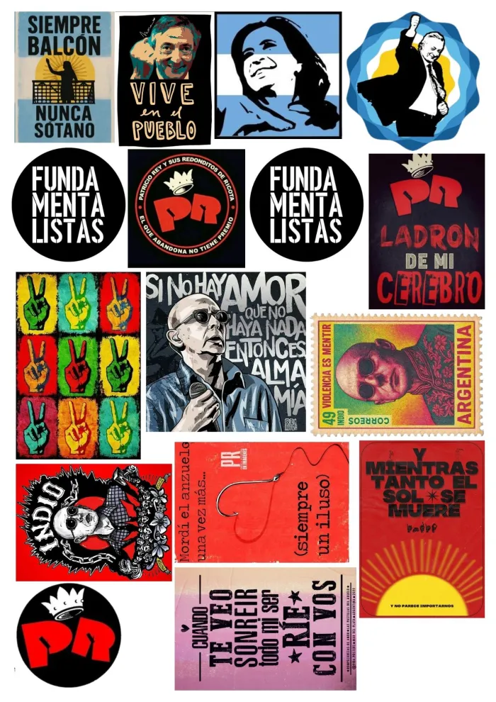🎸 Stickers Inspirados en el Indio Solari