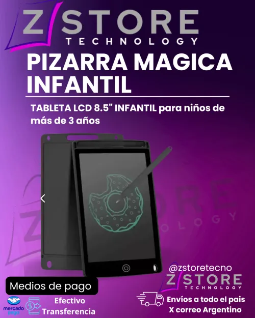  PIZARRA MÁGICA TABLETA LCD 8.5" INFANTIL