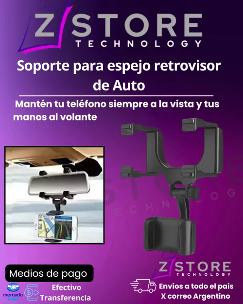 Soporte para espejo retrovisor de Auto