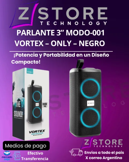 PARLANTE VORTEX 3" MOD 001 NEGRO