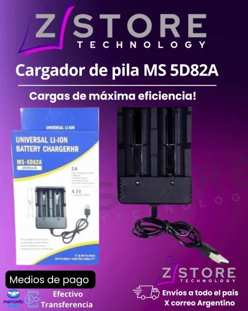 CARGADOR DE PILAS MS-5D82A