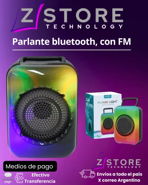 PARLANTE BLUETOOTH  LLAMA 3" |CON FM