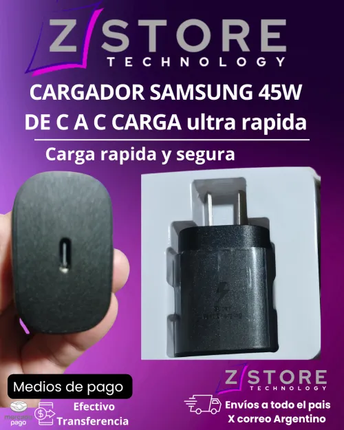 CABEZAL SAMSUNG  45W carga ultra rápida 