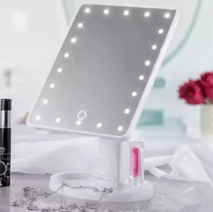 espejo led tactil cuadrado