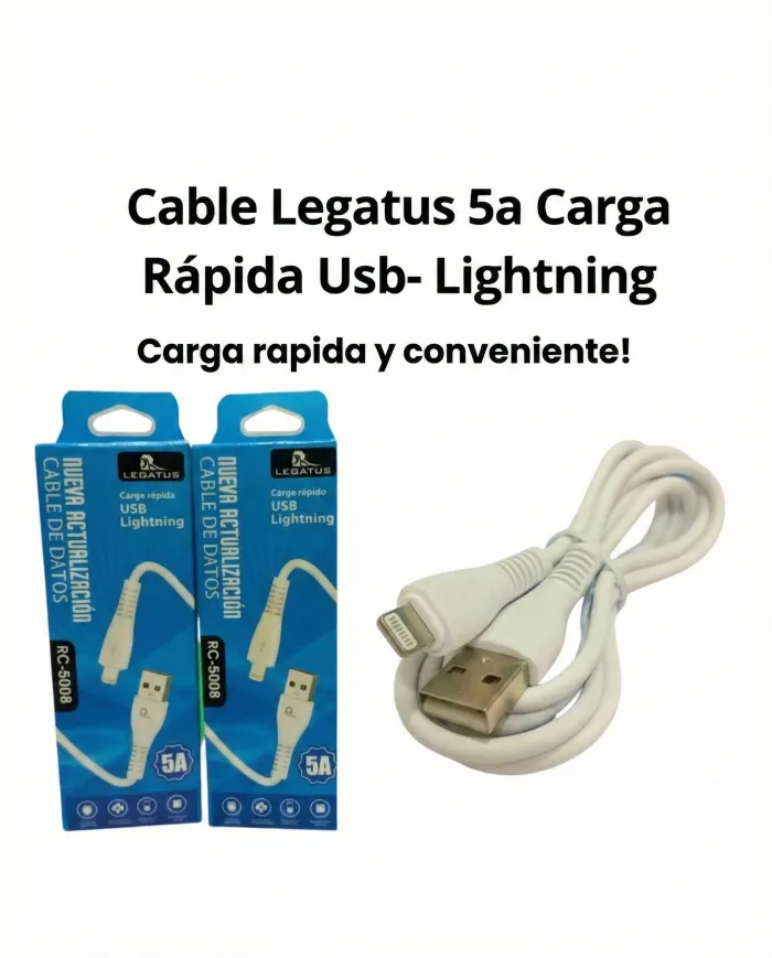Cable Legatus 5a Carga Rápida Usb- Lightning