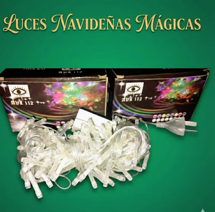 guirnalda de 100 led color blanco multicolor