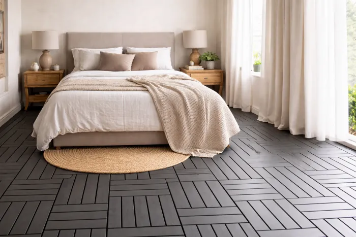 PISO BALDOSA DE PVC ESTILO DECK ENCASTRABLE
